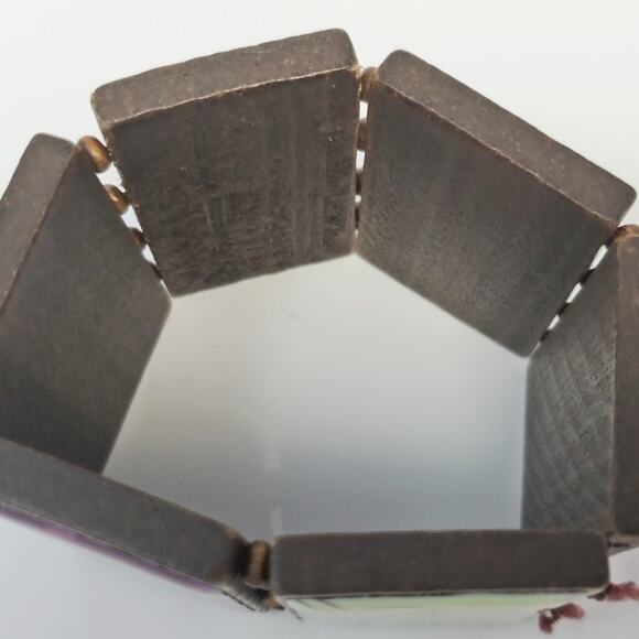 Disney Tinker Bell Wooden Chunky Bracelet - Picture 2 of 10